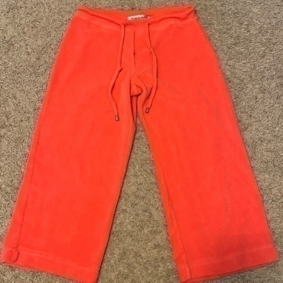 Harve Benard Pants - Benard Sport Petite terry cloth coral capris small